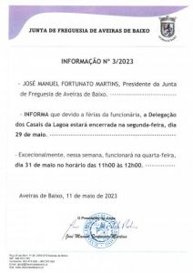 Informação nº 3/2023