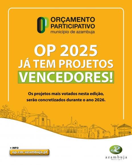 Orçamento Participativo de Azambuja 2025 - projetos vencedores