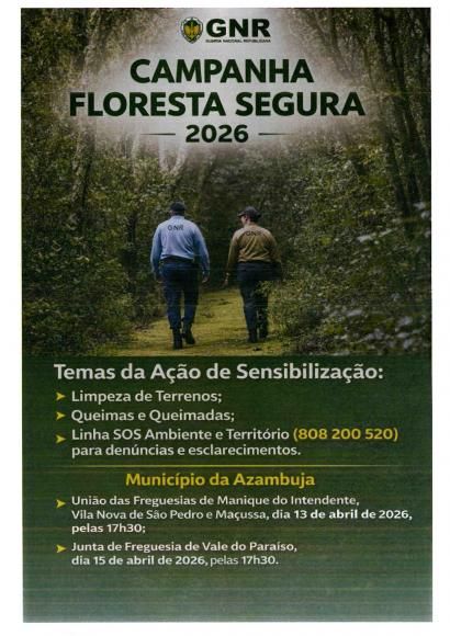 Campanha Floresta Segura 2026 - GNR