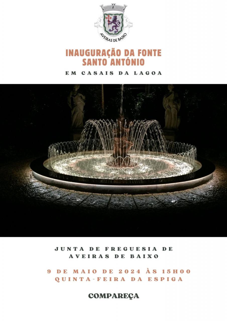 Inauguração da Fonte Santo António - Casais da Lagoa 