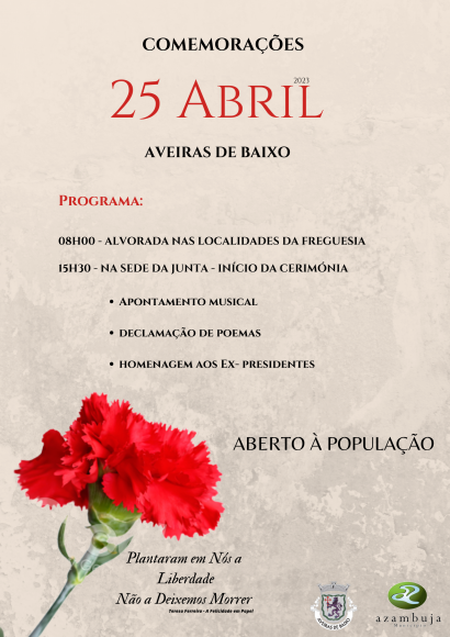 Comemoração 25 de Abril  - Sede Junta de Freguesia 