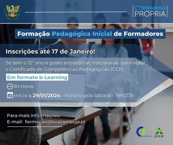 Formação Pedagógica Inicial de Formadores 