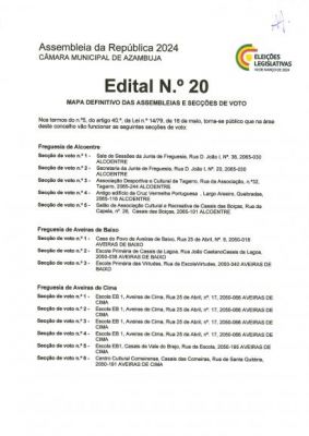 Edital n.º 20