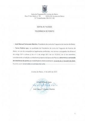 Tolerância de Ponto - 17/04/2025