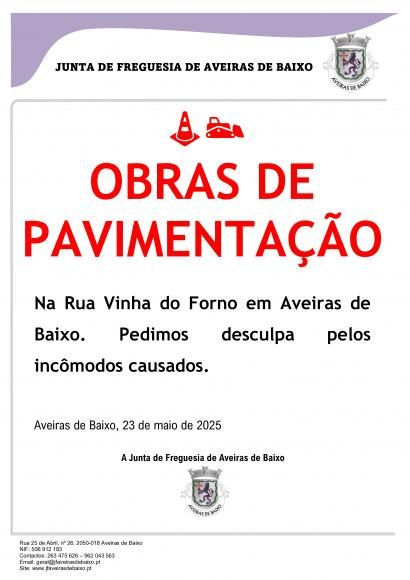 Obras de Pavimentação
