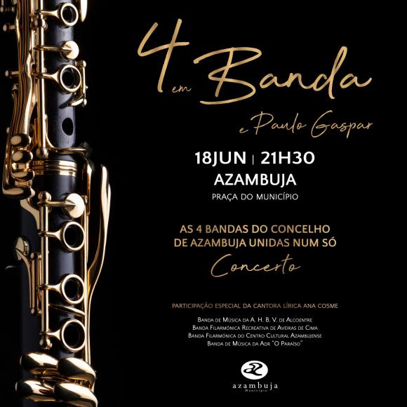4 em Banda e Paulo Gaspar - Praça do Município em Azambuja 4 em Banda e Paulo Gaspar - Praça do Município em Azambuja