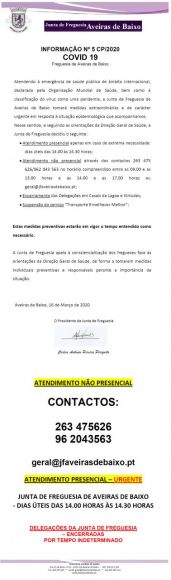 Informação n.º 5 CP/2020