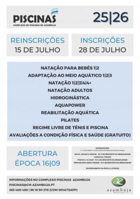 Complexo de Piscinas de Azambuja - Inscrições 2025/2026