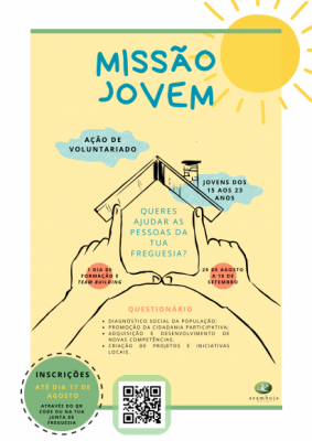 Missão Jovem - Ação de Voluntariado para os jovens dos 15 aos 23 anos