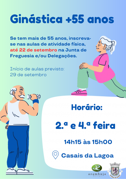PAFT +55 | Aulas de atividade física - Casais da Lagoa