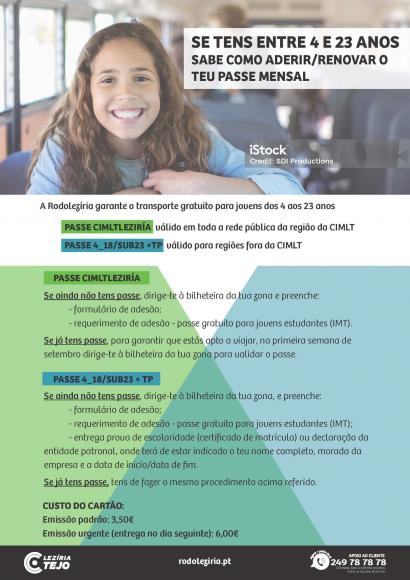Adesão/renovação do passe mensal gratuito da Rodolezíria Adesão/renovação do passe mensal gratuito da Rodolezíria