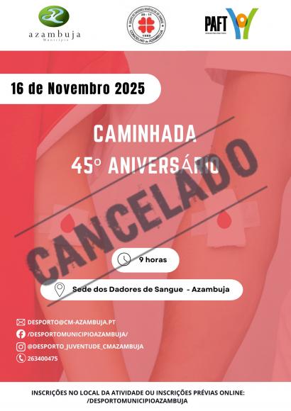 Caminhada 45.º Aniversário Dadores (Cancelado)