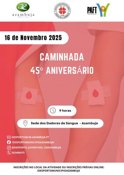 Caminhada 45.º Aniversário Dadores