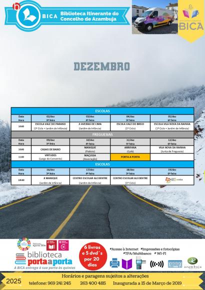 BICA - Biblioteca Itinerante do Concelho de Azambuja | Dezembro