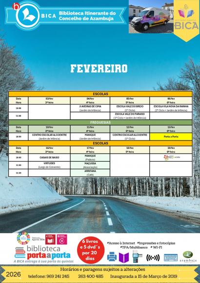 BICA - Biblioteca Itinerante do Concelho de Azambuja | Fevereiro