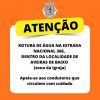 Aten&ccedil;&atilde;o - Rotura de &aacute;gua