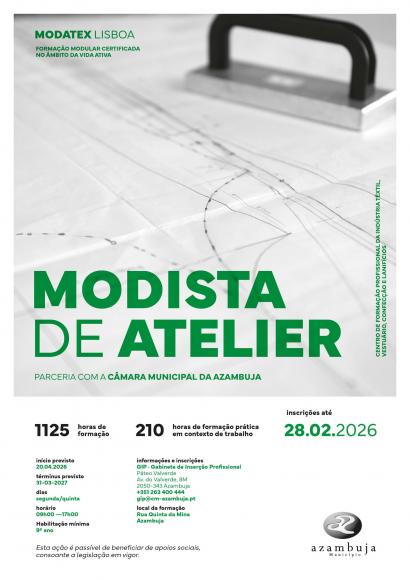 Pr&eacute;-inscri&ccedil;&otilde;es para forma&ccedil;&atilde;o de Costureiro/Modista