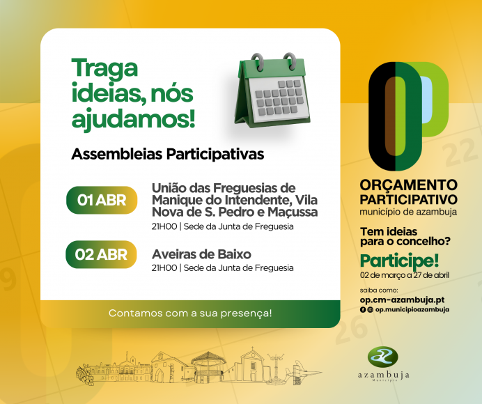 Or&ccedil;amento Participativo - Assembleia Participativa - Freguesia de Aveiras de Baixo