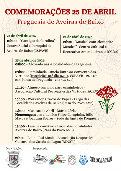 Comemora&ccedil;&otilde;es 25 de abril