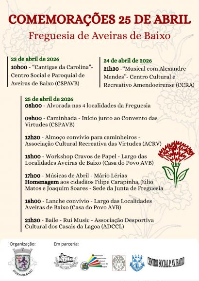 Comemora&ccedil;&otilde;es 25 de abril