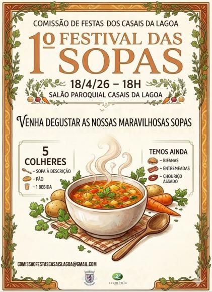 1.&ordm; Festival das Sopas - Comiss&atilde;o de Festas dos Casais da Lagoa