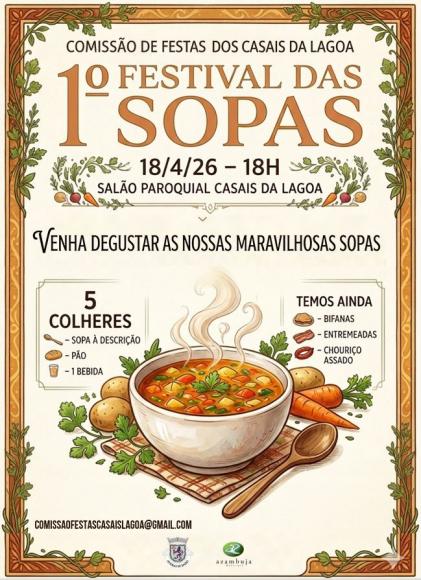 1.&ordm; Festival das Sopas - Comiss&atilde;o de Festas dos Casais da Lagoa
