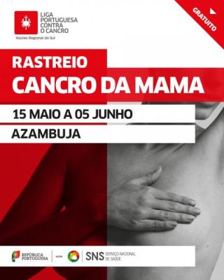 Rastreio Cancro da Mama 2026 - 15 de maio a 5 de junho