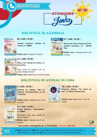 Rede de Bibliotecas de Azambuja - Atividades junho
