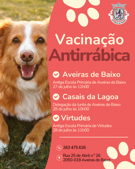 Vacina&ccedil;&atilde;o Antirr&aacute;bica - Locais e horas