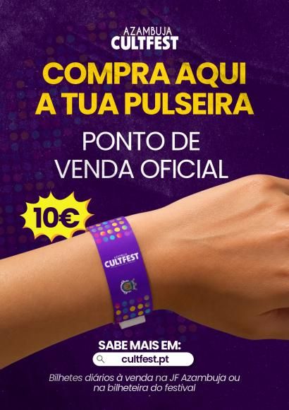 Ponto de Venda Oficial - Pulseiras Azambuja Cultfest 2026