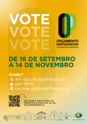 Or&ccedil;amento Participativo de Azambuja 2026 - projetos em vota&ccedil;&atilde;o p&uacute;blica at&eacute; 14 de novembro