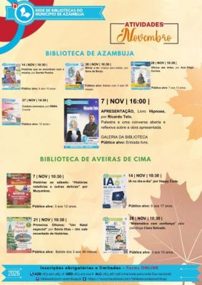 Atividades rede de bibliotecas do Munic&iacute;pio de Azambuja - Novembro