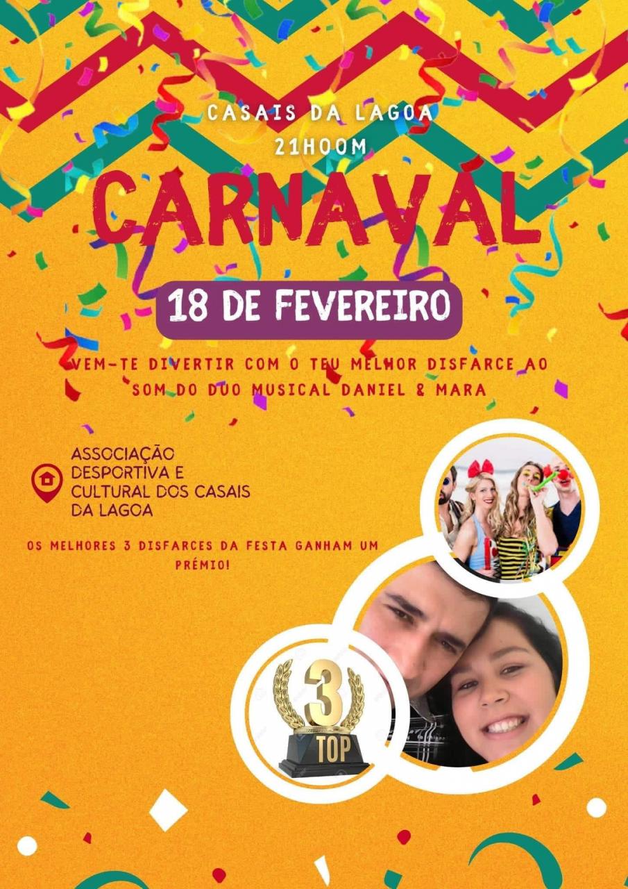 Baile de Carnaval nos Casais da Lagoa - Associação Desportiva e Cultural dos Casais da Lagoa 