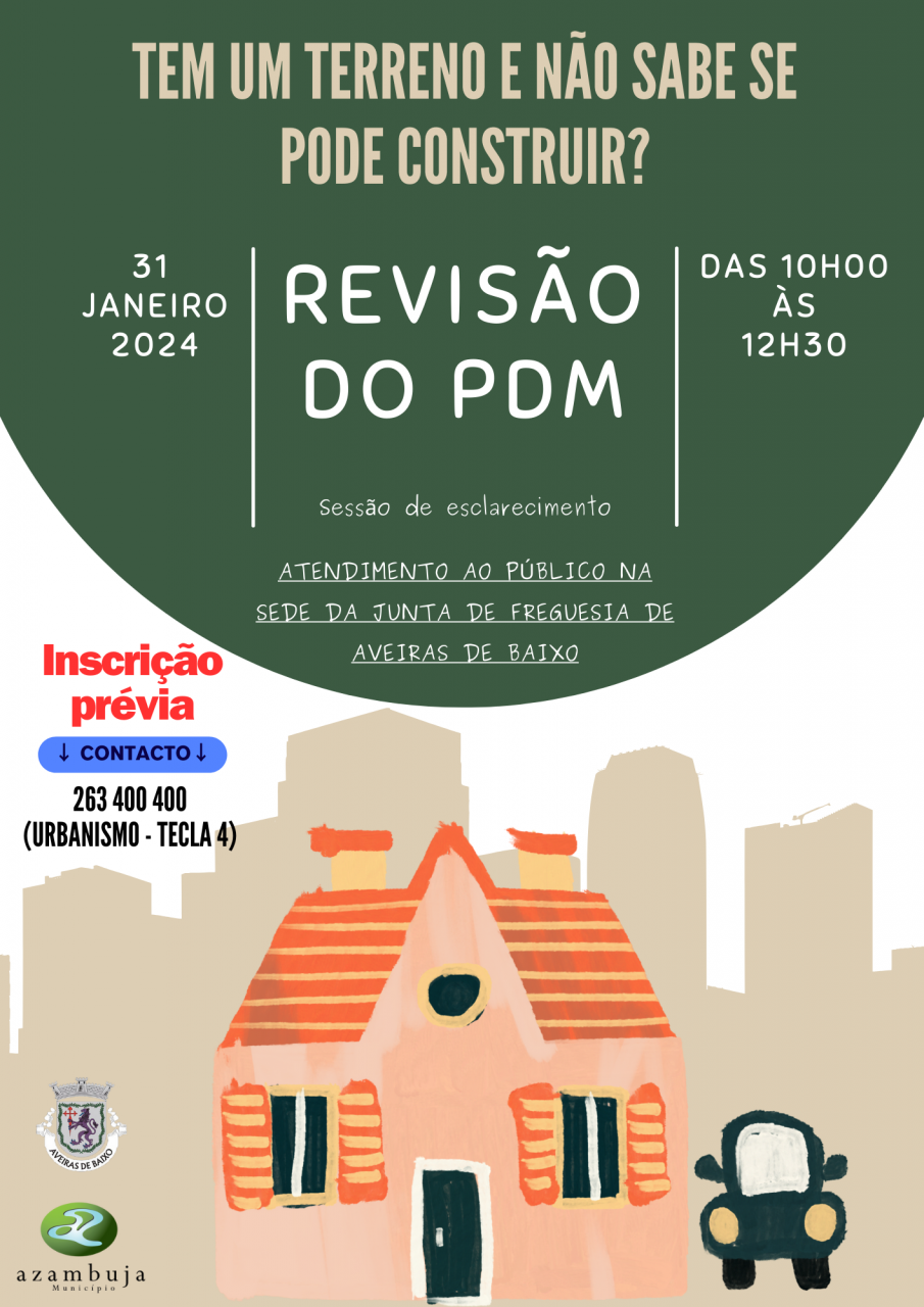 Revisão do PDM - Aveiras de Baixo - Atendimento presencial 