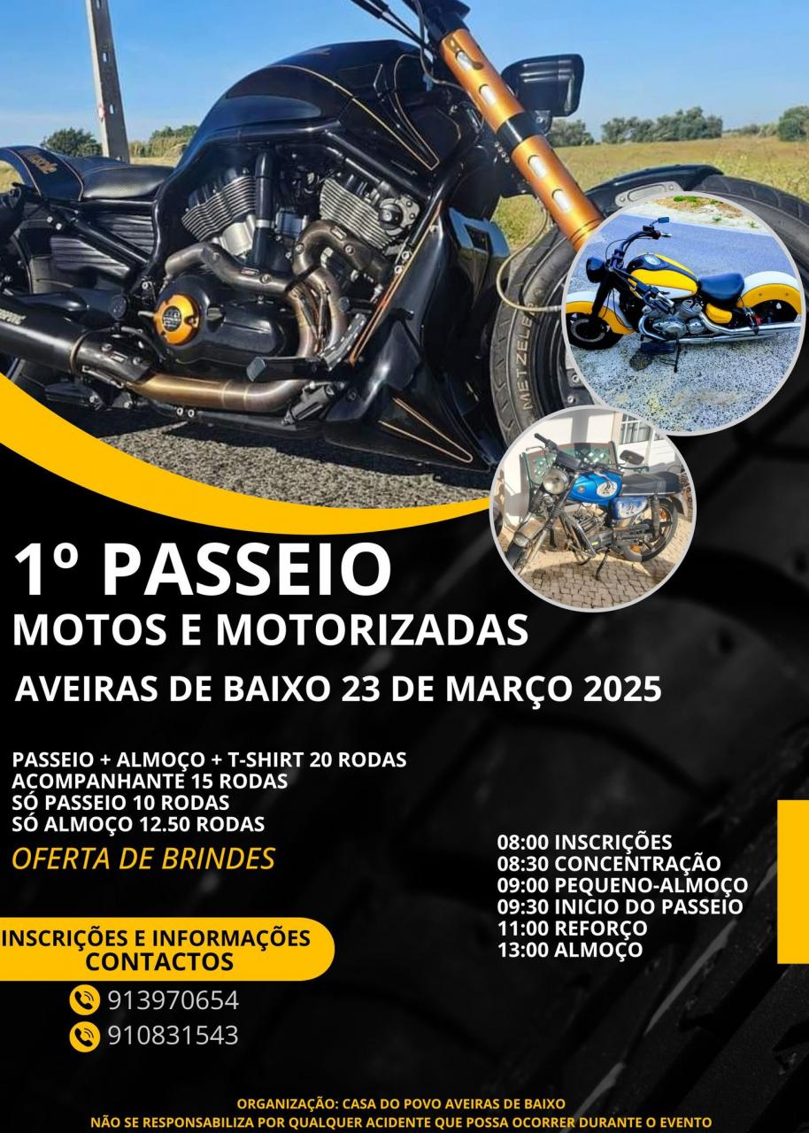 1º Passeio Motos e Motorizadas - ADIADO