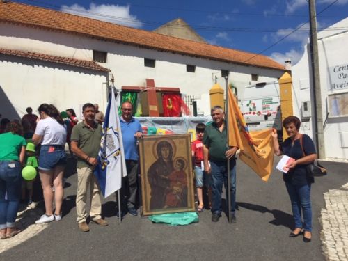 Receção dos símbolos das JMJ23 - Aveiras de Baixo 